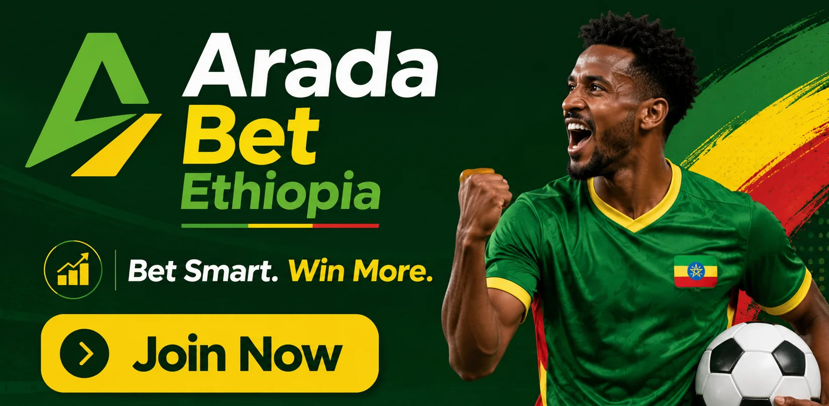 Arada Bet promotional banner naming the brand in Ethiopia