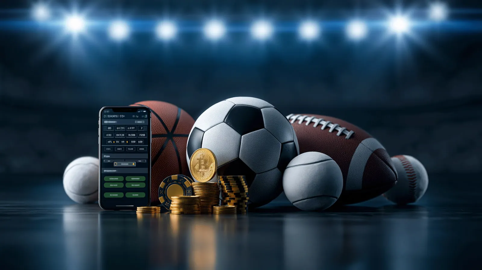 Promotional artwork for Arada Bet covering the wallet and sports betting